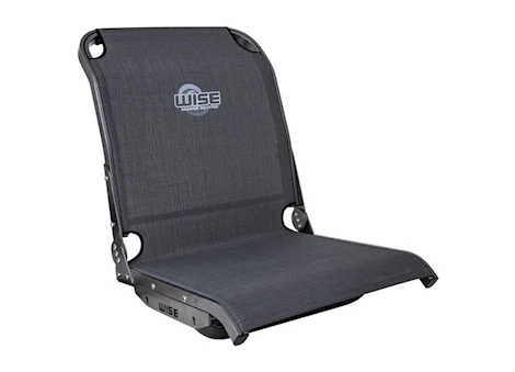 Wise Company WISE 3373 AEROX COOL-RIDE MESH HIGH BACK BOAT SEAT - CARBON GREY W/ BLACK FRAME